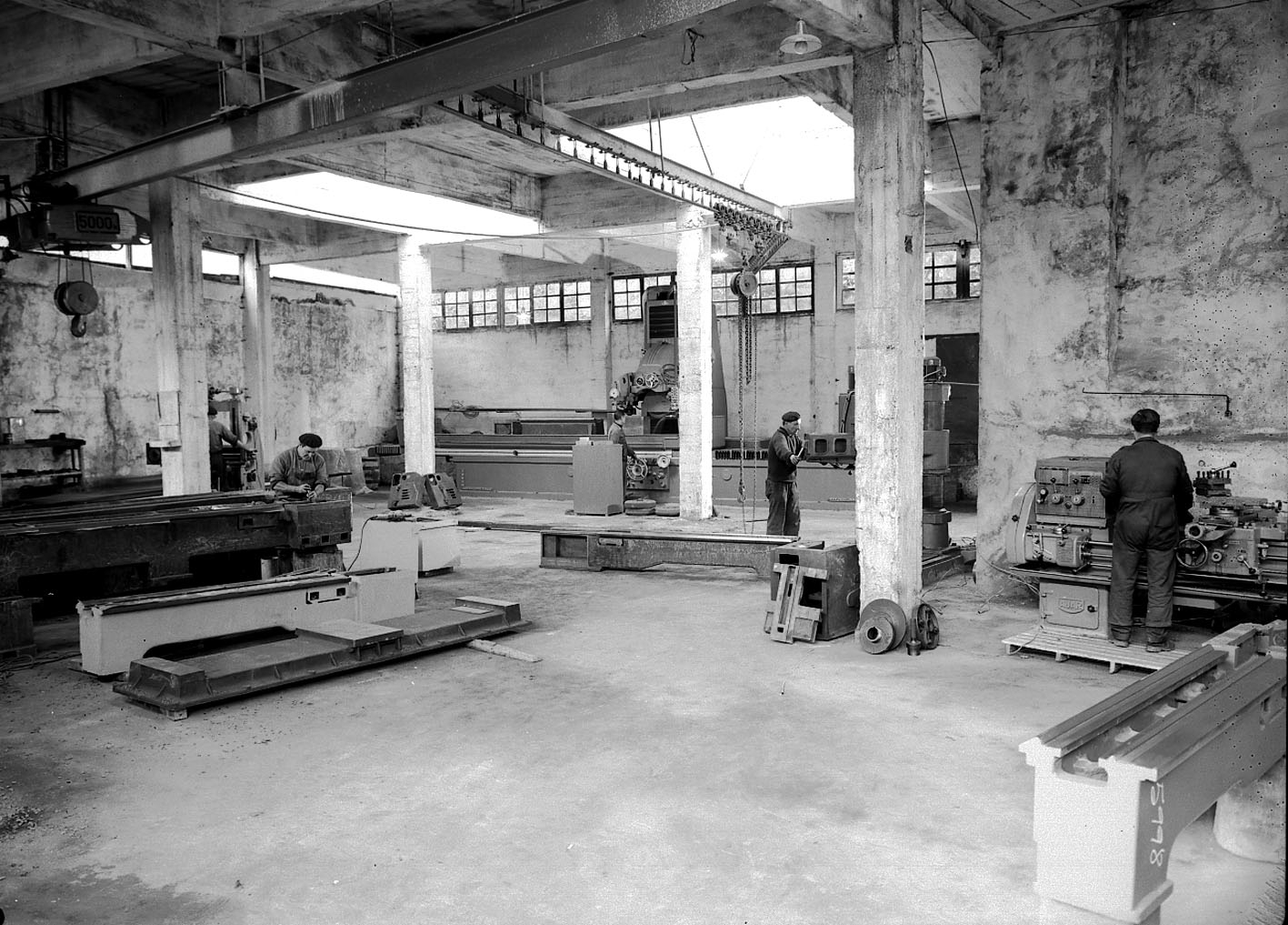 taller mecanizado de bancadas año 1960